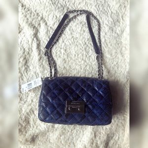 NWT Michael Kors Blue Purse